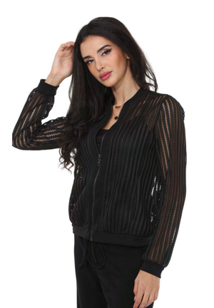 Mesh zip up