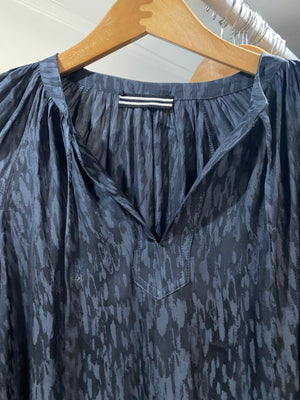 Split neck blouse