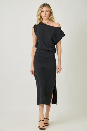 Sleeveless sweater dress