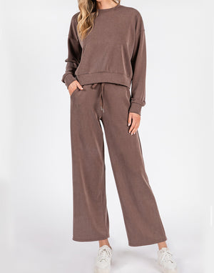 Crew neck scuba set