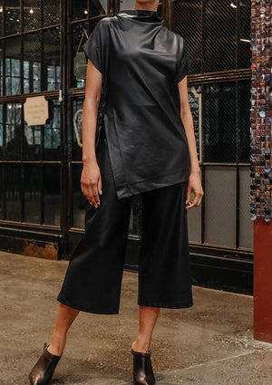 Liquid Leather tunic
