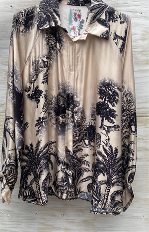 Tiger print blouse
