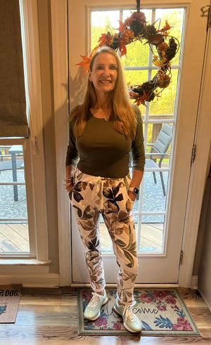 Floral jogger