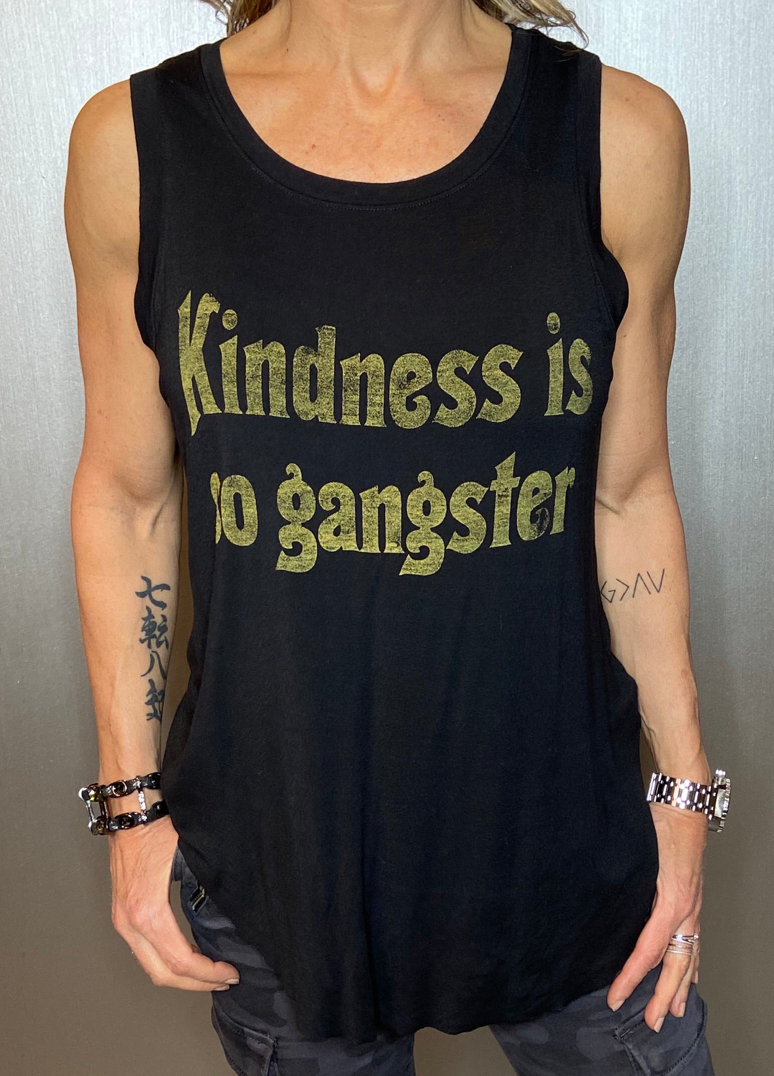 Kindness is so gangster tank