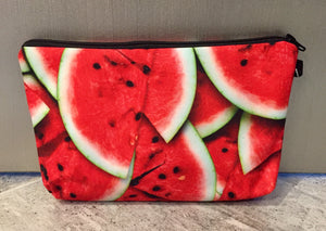 Watermelon printed cosmetic/carry all bag