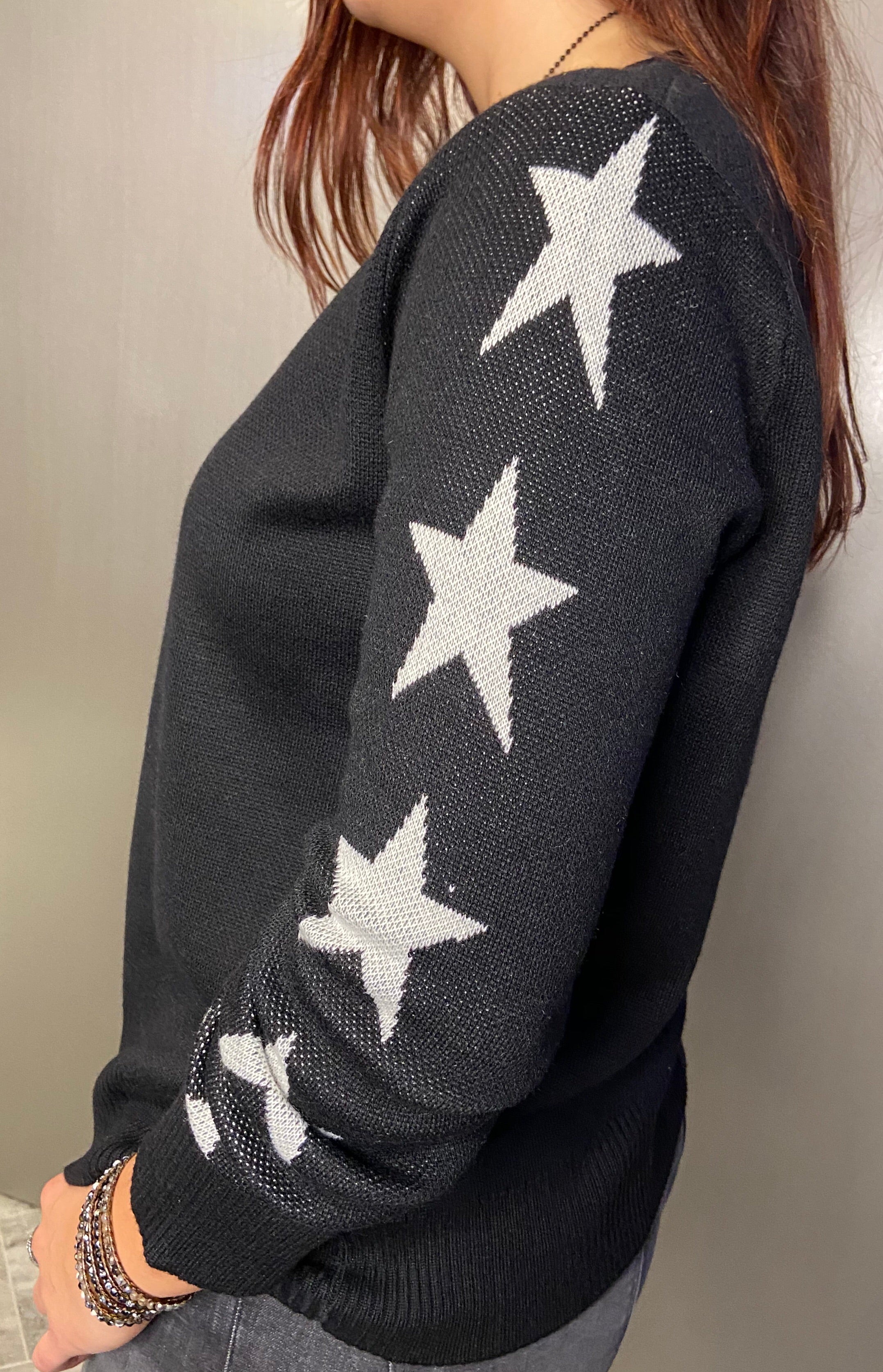 Star sleeve knit
