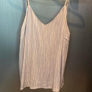 Printed open back cami