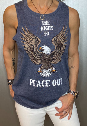 Right to Peace Out graphic tank