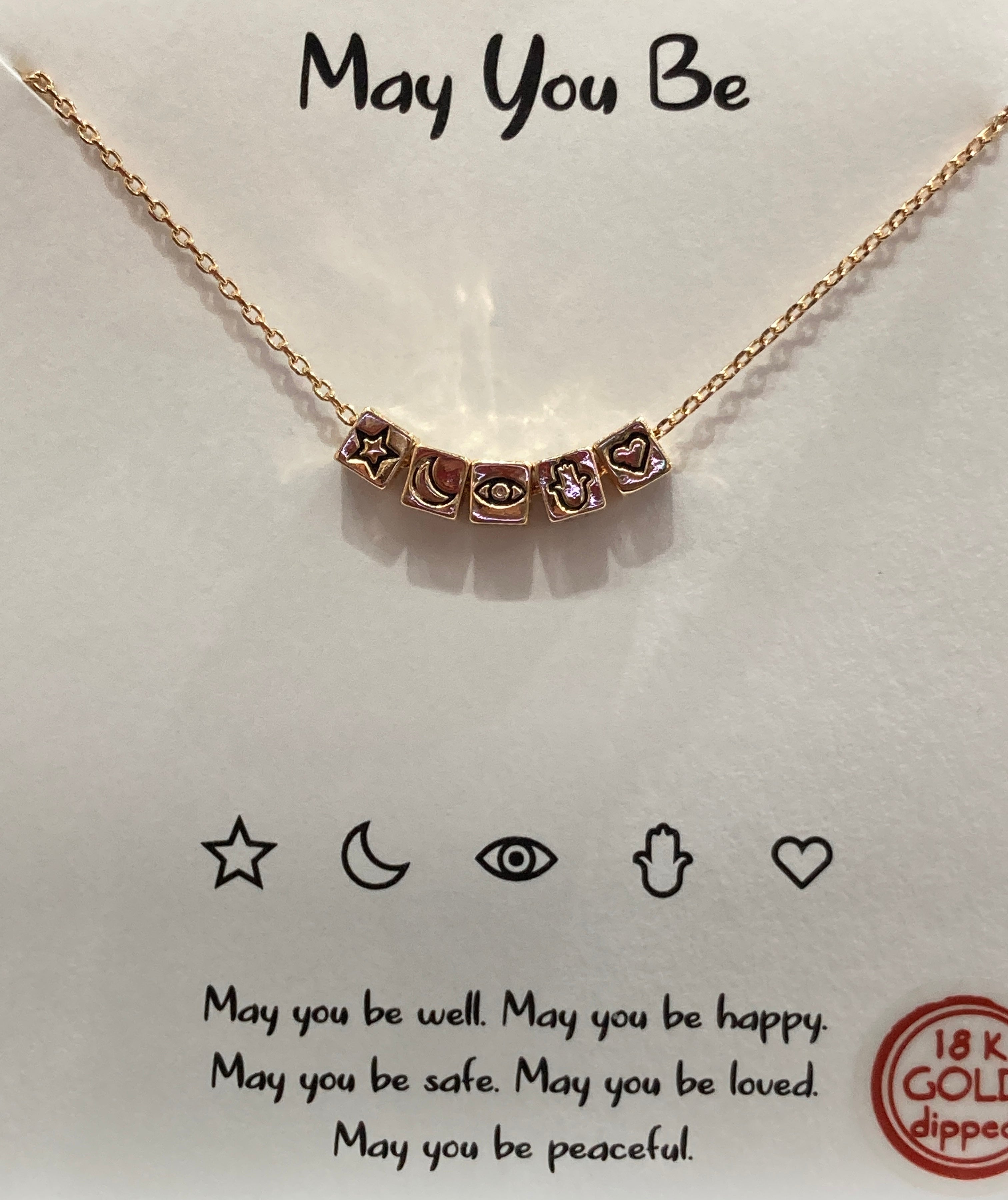 May you be blocks Necklace