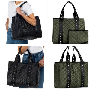 Jamie quilted tote