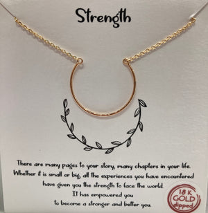 Strength statement necklace