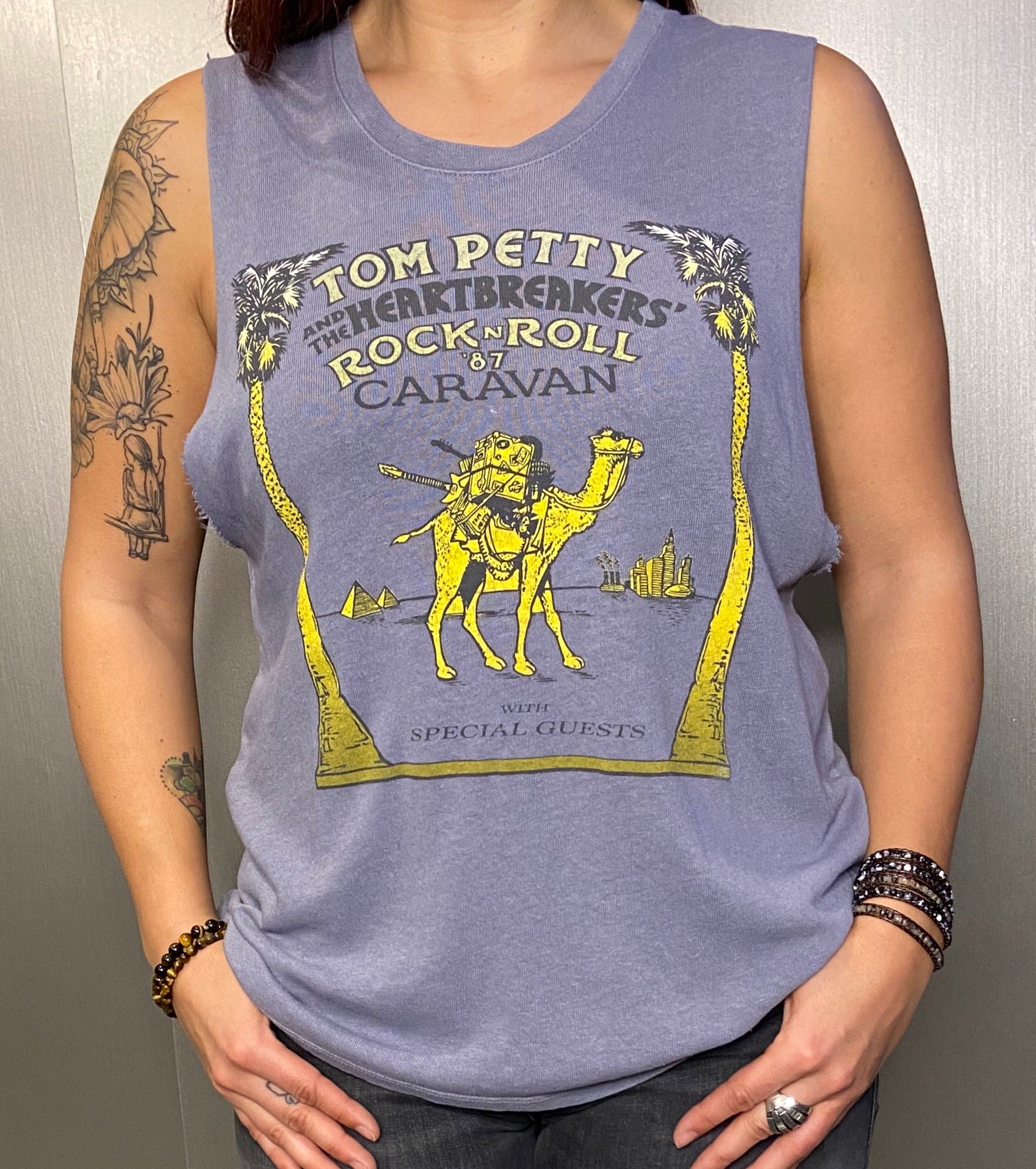 Tom Petty graphic muscle tee
