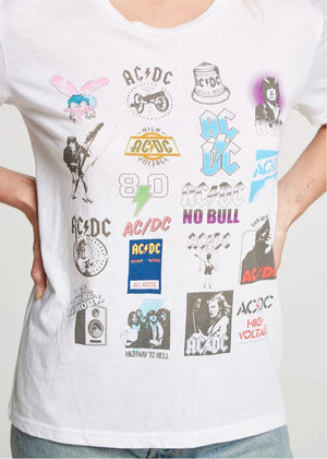 ACDC logo collage tee