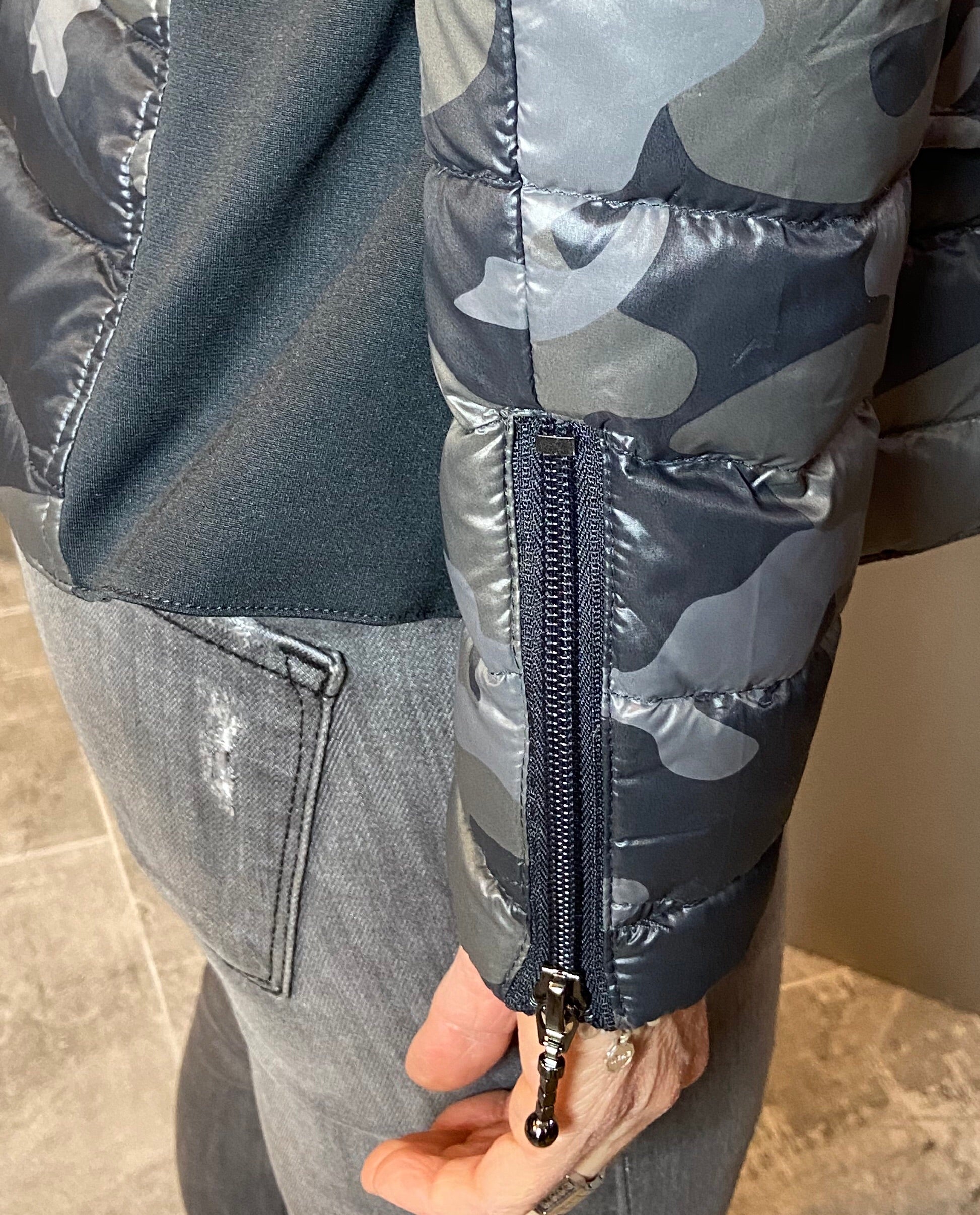 Quilted Camo blazer