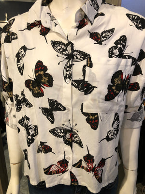 Butterfly boxy blouse