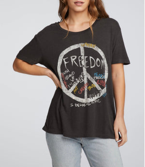 Peace sign graphic tee