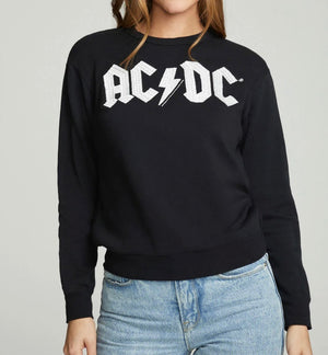Chaser brand embroidered AC/DC logo pullover