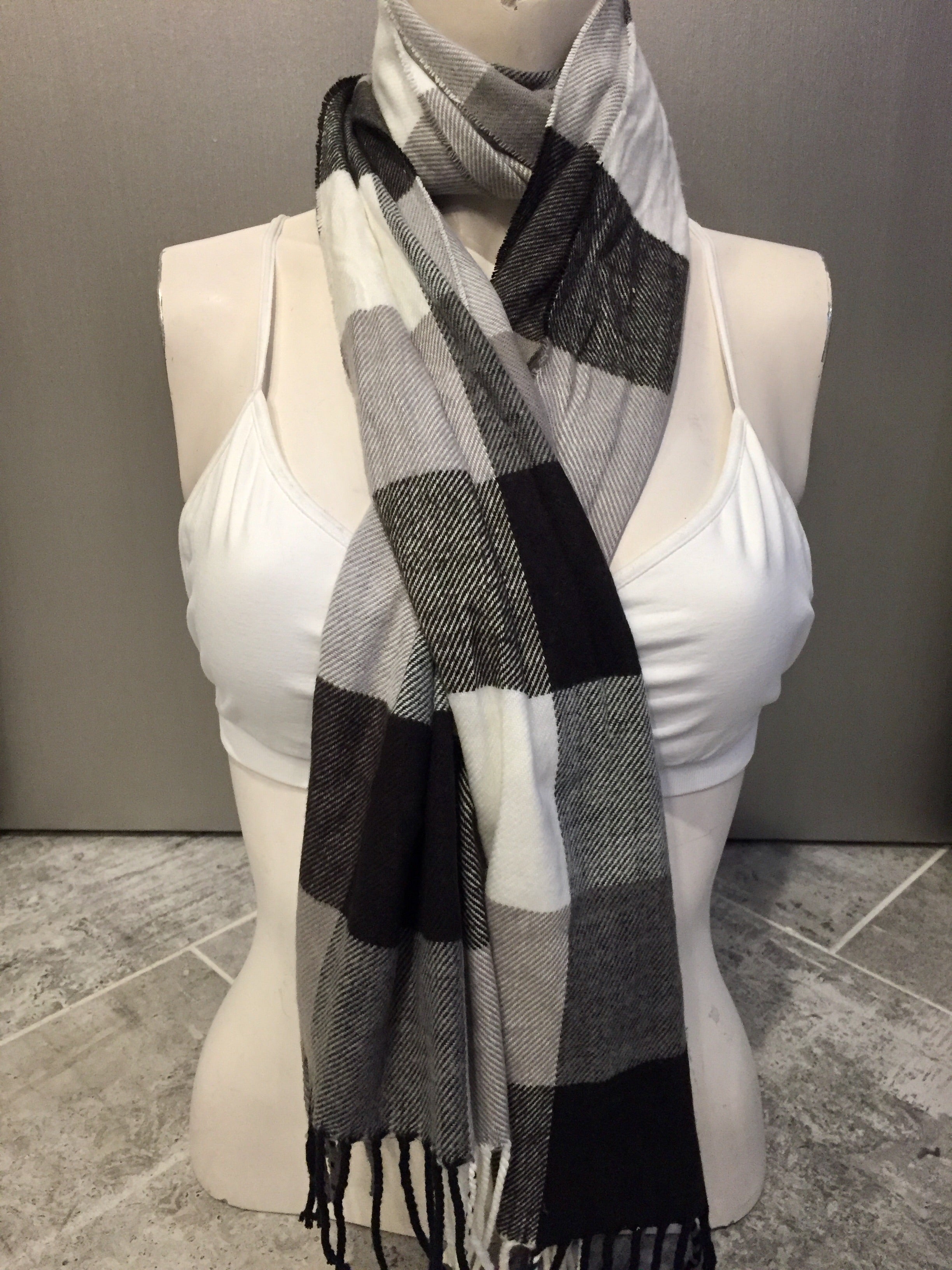 Cashmere Plaid scarf